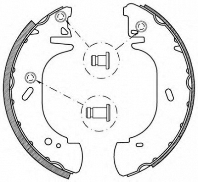 OPEN PARTS bsa213700 -  Комплект тормозных колодок